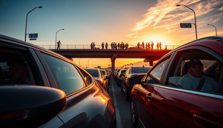 arizona avenue traffic closure