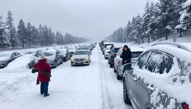 Flagstaff snowstorm strands tourists