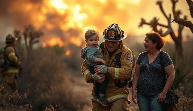 Tucson firefighters rescue family