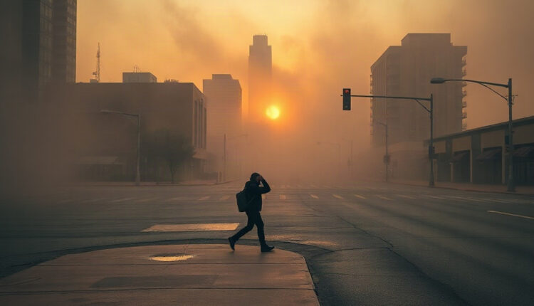 Monsoon storms bring dust