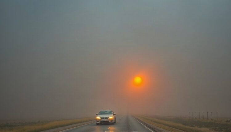 Severe dust and thunderstorm